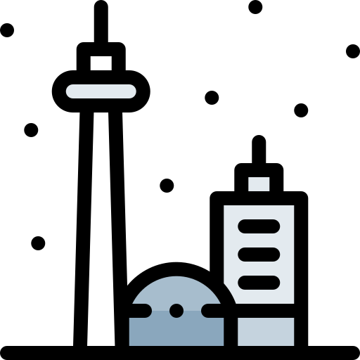 City Detailed Rounded Lineal color icon