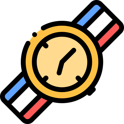 Wristwatch Detailed Rounded Lineal color icon