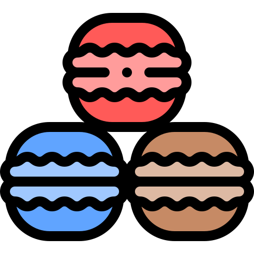 Macarons Detailed Rounded Lineal color icon
