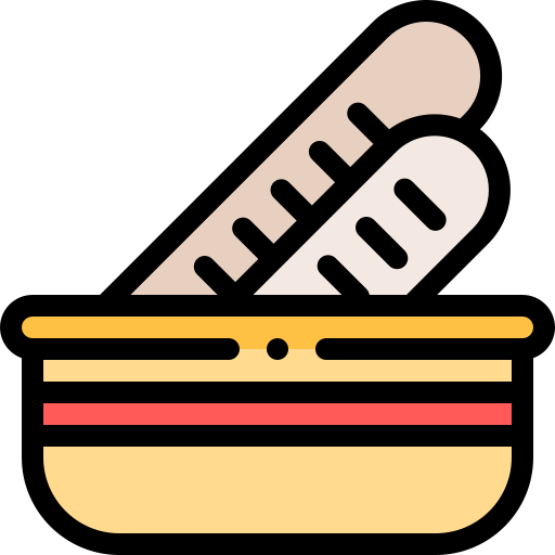 Baguette Detailed Rounded Lineal color icon