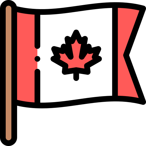 canadá Detailed Rounded Lineal color icono