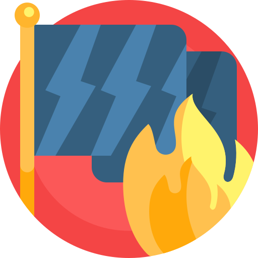 Burning Detailed Flat Circular Flat icon