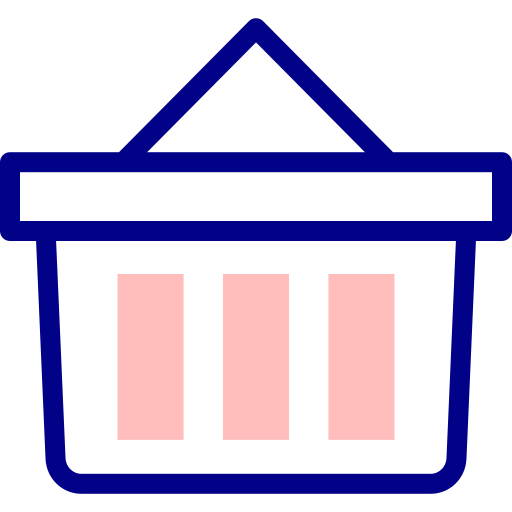 cesta de compras Detailed Mixed Lineal color Ícone