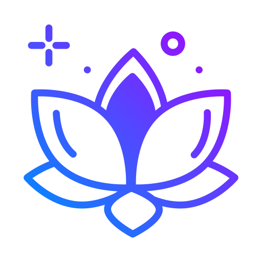 kwiat lotosu Generic Gradient ikona