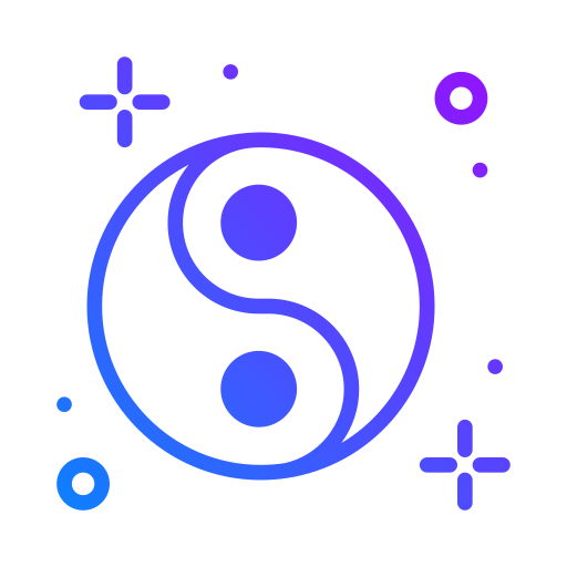 Ying yang Generic Gradient icon