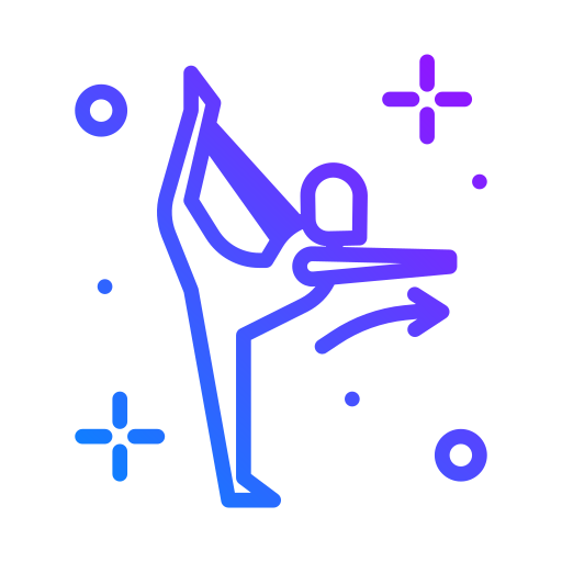 Поза йоги Generic Gradient иконка
