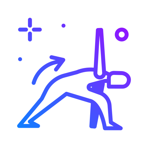 Yoga pose Generic Gradient icon