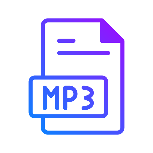mp3ファイル Generic Gradient icon