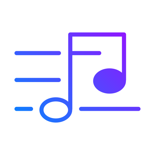 Musical note Generic Gradient icon