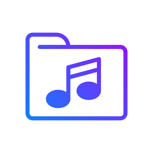 Музыкальный файл Generic Gradient иконка