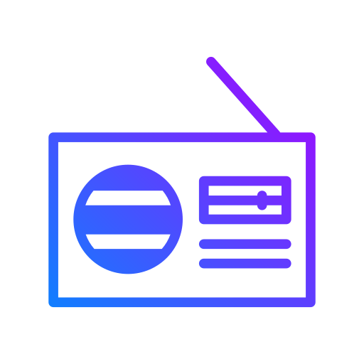 Radio Generic Gradient icon