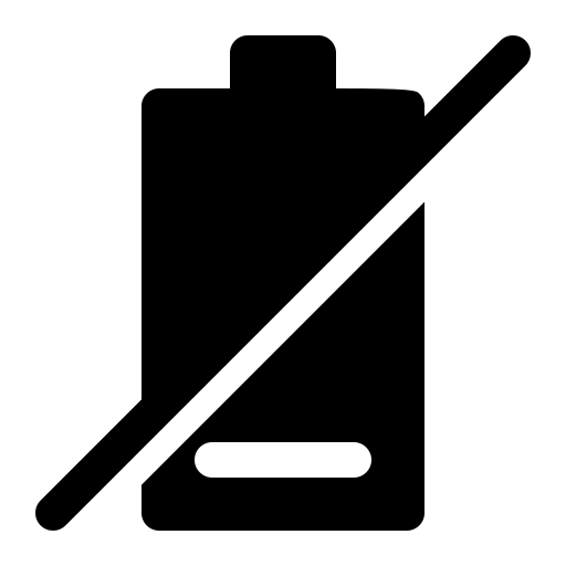 Нет батареи Generic Glyph иконка