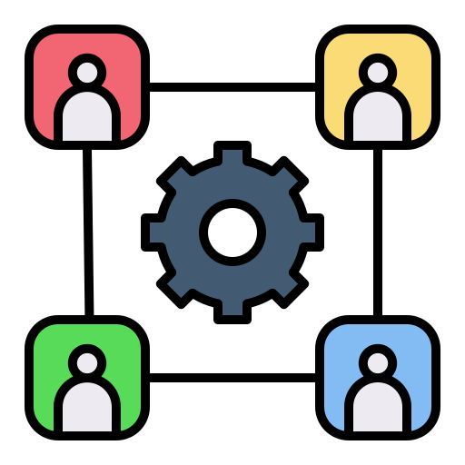 Team work Generic Outline Color icon