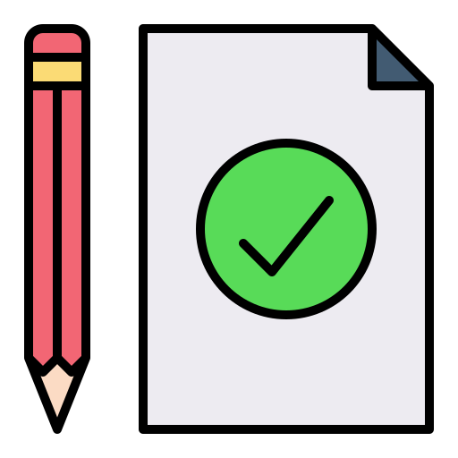 aprobar Generic Outline Color icono