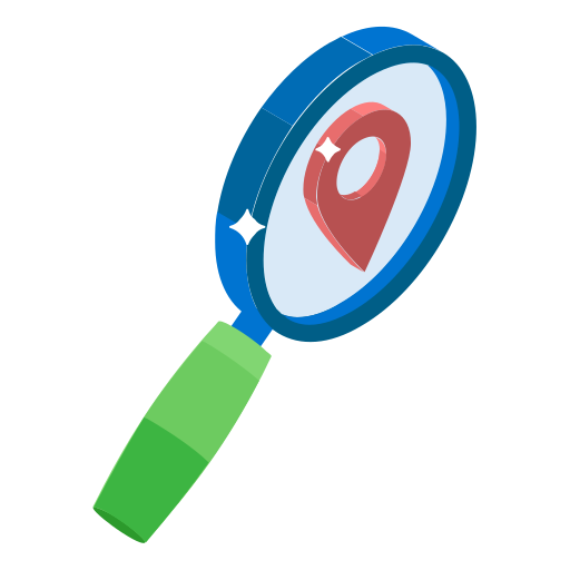 Search location Generic Isometric icon