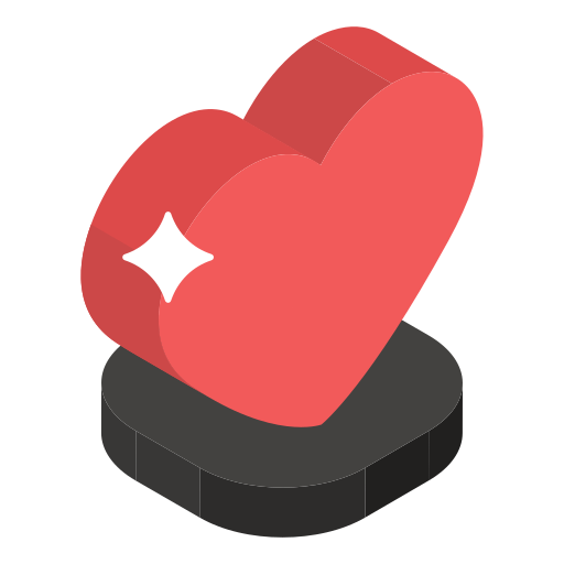 Heart Generic Isometric icon