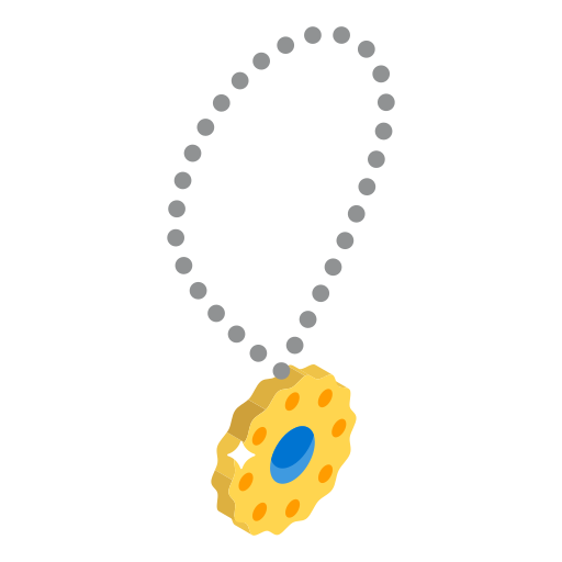 collana di perle Generic Isometric icona