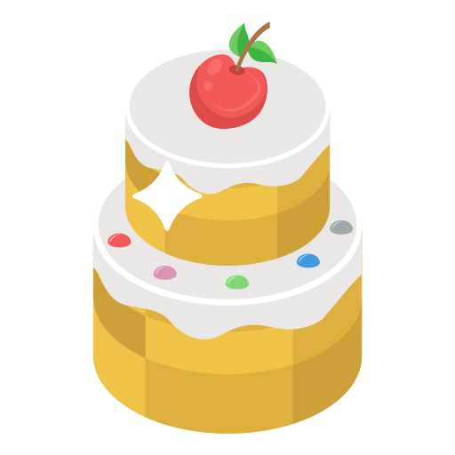 Wedding cake Generic Isometric icon
