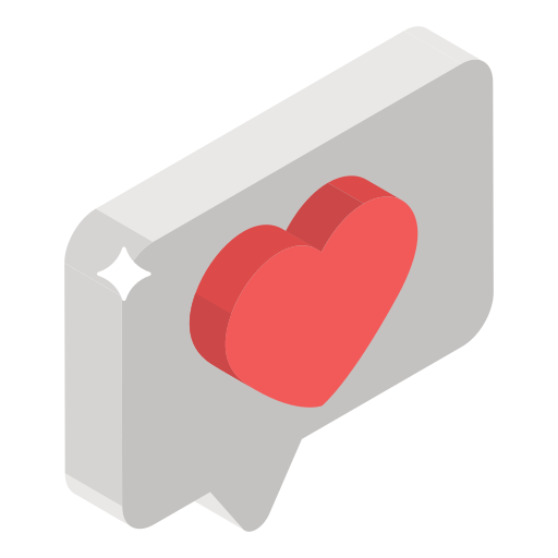 사랑의 메시지 Generic Isometric icon
