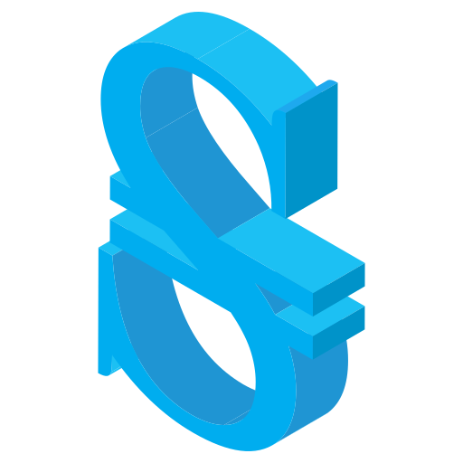simbolo di valuta Generic Isometric icona