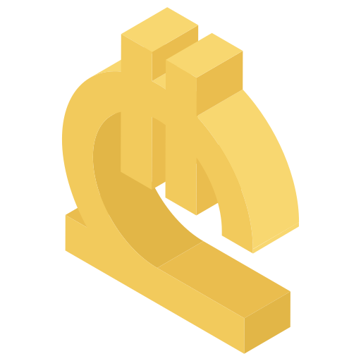 simbolo di valuta Generic Isometric icona