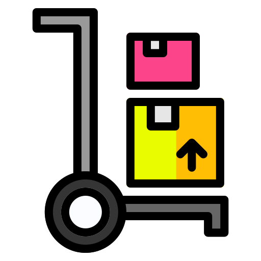 Hand truck Generic Outline Color icon