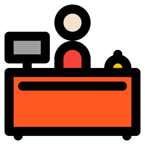 Receptionist Generic Outline Color icon