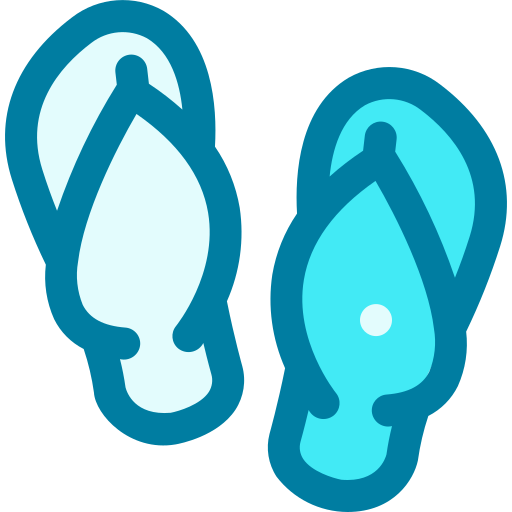 des sandales Generic Blue Icône