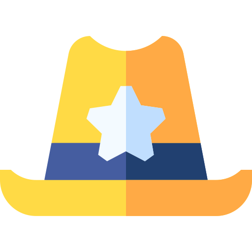 kowbojski kapelusz Basic Straight Flat ikona