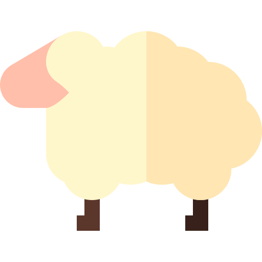 Sheep Basic Straight Flat icon