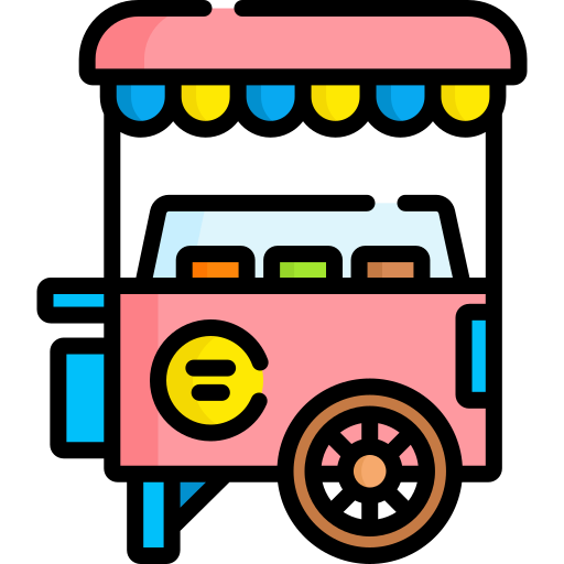 Ice cream cart Special Lineal color icon