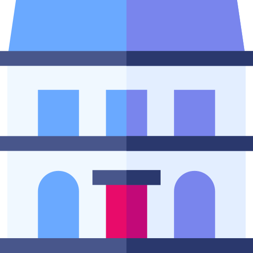 edificio Basic Straight Flat icono