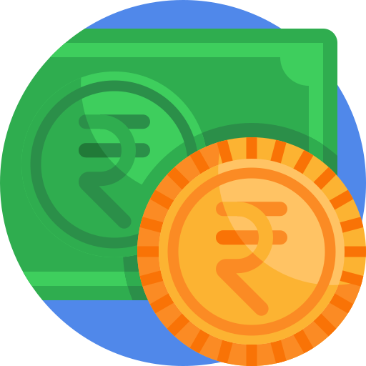 Rupee Detailed Flat Circular Flat icon