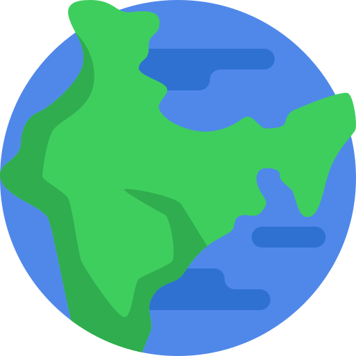 indië Detailed Flat Circular Flat icoon