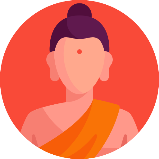 Buddha Detailed Flat Circular Flat icon