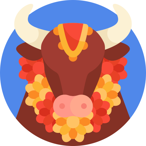 Sacred cow Detailed Flat Circular Flat icon