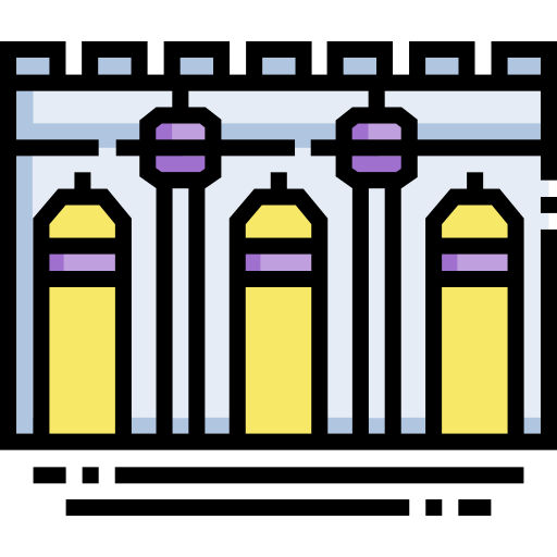 metropolitana Detailed Straight Lineal color icona