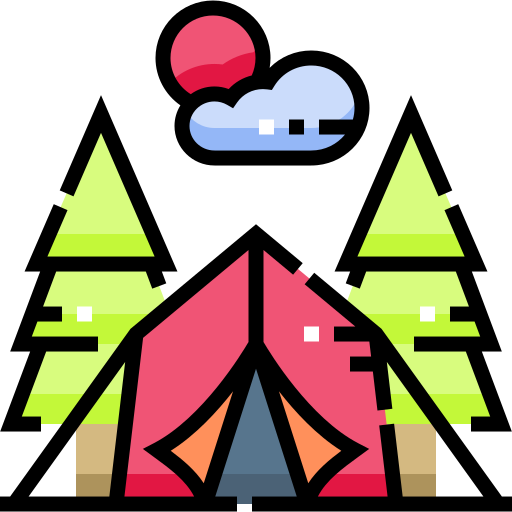 Палатка Detailed Straight Lineal color иконка