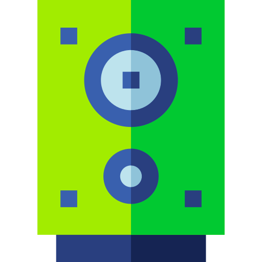 Loudspeaker Basic Straight Flat icon