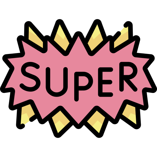 super Kawaii Lineal color ikona