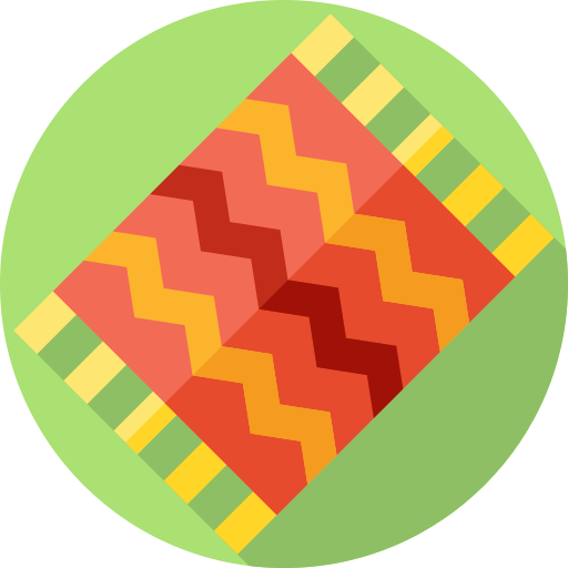 Rug Flat Circular Flat icon