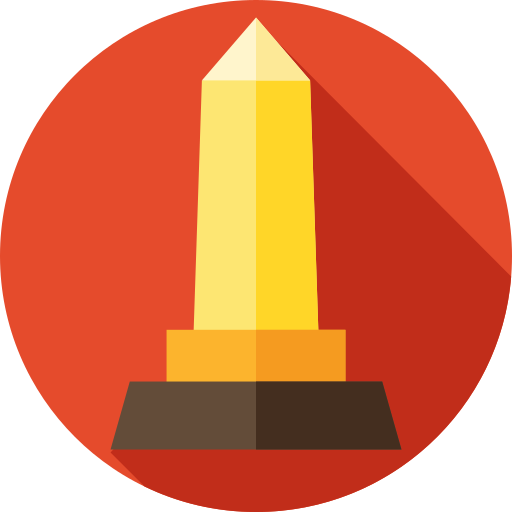 obelisk Flat Circular Flat icon