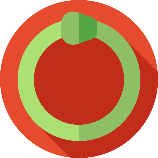 schlange Flat Circular Flat icon