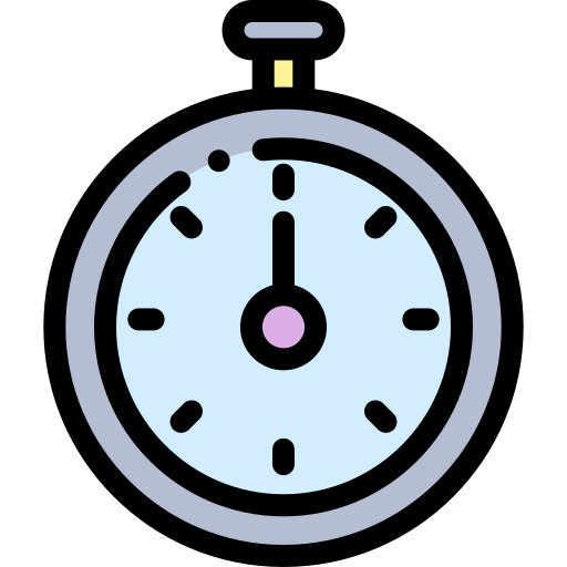 timer Detailed Rounded Lineal color icon