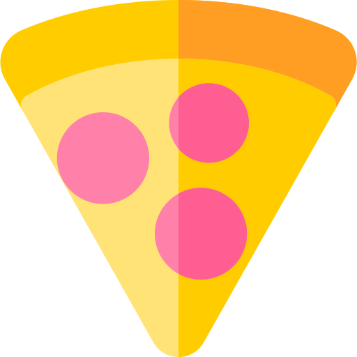 pizza punt Basic Rounded Flat icoon