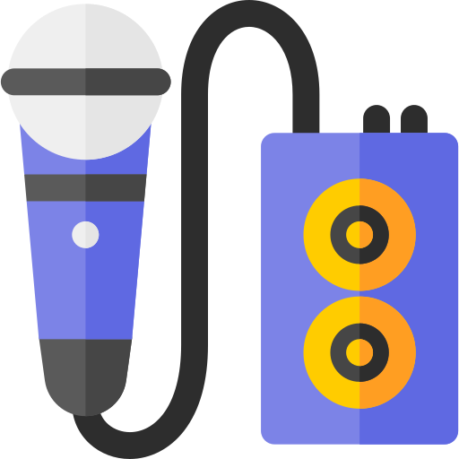 マイクロフォン Basic Rounded Flat icon