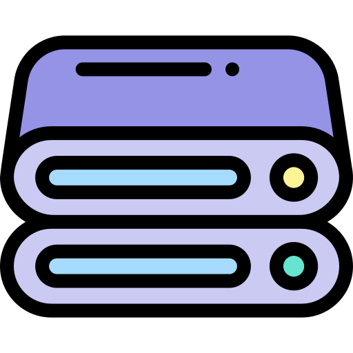 ハードディスク Detailed Rounded Lineal color icon