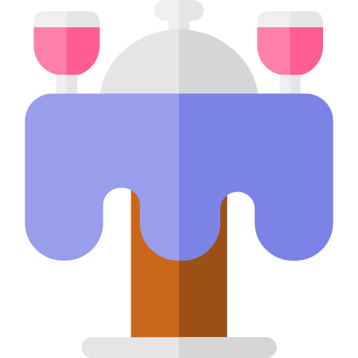 mesa del comedor Basic Rounded Flat icono