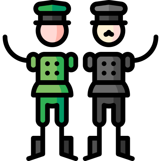verbündete Puppet Characters Lineal Color icon