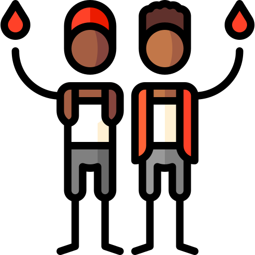 bracia krwi Puppet Characters Lineal Color ikona